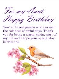 Birthday Greetings For My Auntie Have A Brilliant Day Happy Birthday Card For Aunt Birthday Greeting Cards By Davia Birthday Card For Aunt Happy Birthday Aunt Happy Birthday Wishes Cards