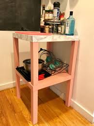 The 12 Ikea Hack That Literally Transformed My Tiny Kitchen Ikea Lack Table Ikea Hack Side Table Ikea Lack Side Table