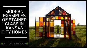 This stained glass panel design is made with 3 different size diamond bevels. Modern Examples Of Stained Glass In Kc Homes
