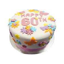 He would have been happier in your presence but the lovely designer cake would work wonders. 60th Birthday Cake Buy Online Free Uk Delivery New Cakes