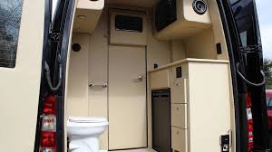 Check out the layouts of these camper vans with bathrooms for some major shower and indoor bathroom inspiration including toilet options. This Posh Mercedes Sprinter Has Its Own Bathroom And Kitchen