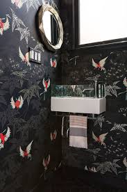 In some parts of the world, a toilet is typically included in the bathroom; Room Of The Day Drab Toilet Closet Now A Dramatic Powder Room