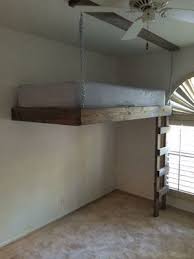 Full Size Custom Loft Bed Suspended Loft Bed Diy Loft Bed Kids Loft Beds