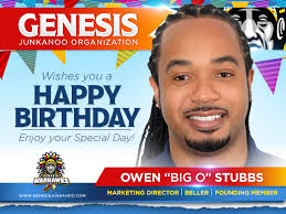 Genesis Junkanoo Organization wishes our very own Owen Stubbs aka "BIG O" a  very Happy Birthday! May God's continuous blessings strive with you this  day and forever. GJO sincerely appreciates your commitment