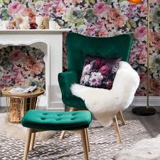 Sessel Samt 74x83x99cm Dunkelgrun Dkl Grun Samt Sessel Sessel Zuhause