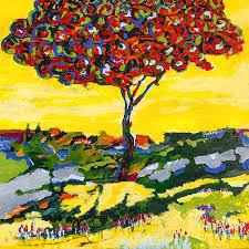 This is an original acrylic painting on gallery wrapped erin hanson horseback riding landscape paintings canvas prints night heart simple ideas photo canvas prints. A Simple Landscape Painting By Robert Yaeger