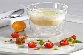Parmesansuppe Mit Gebackener Praline Rezept Parmesansuppe Parmesan Gourmet Rezepte