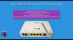 Imam adsl modem zte zxhn h168n v3.1. Zte Zxv10 W300 How To Change Dns Servers English Modem Router Modem Blocking Websites