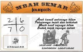 Prediksi Hk Mbah Semar 17 Februari 2021 Result Togel Hari Ini
