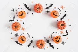 How to make your own pastel color palette? Halloween Decorations On Pastel Gray Background Halloween Concept Flat Lay Top View Copy Space Stock Photo Picture And Royalty Free Image Image 114237888