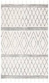 Black And White Moroccan Rug 8x10 Rug Csb491a Casablanca Area Rugs By Safavieh In 2020 Black Rug Rugs Area Room Rugs