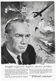 Original 1957 Full Page Magazine Advertisement CHANCE-VOUGHT AIRCRAFT  Engineers 7 X 10 Inches Free Shipping