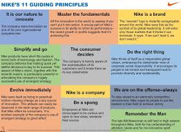Nike S 11 Guiding Principles Leadership Development Company Culture Leadership