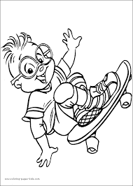 1st grade (3,704) kindergarten (5,405) preschool (4,429) Theodore From Alvin And The Chipmunks Color Page