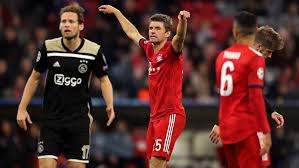 Uefa has banned bayern munich star thomas muller for two matches after he was sent off against ajax in the final match of the uefa champions league group . Bundesliga Bayern Munich Draw At Home To Ajax