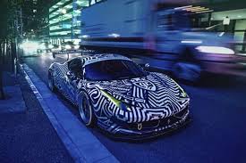 The car was a show stopper as he attends many. Tire Stickers On Insane Zebra Ferrari 458 Italia