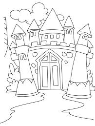 Diamond castle coloring pages are a fun way for kids of all ages to develop creativity, focus, motor skills and color recognition. Awesome Drawing Medieval Castle Coloring Page Kids Play Color