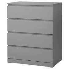Malm Chest Of 4 Drawers Grey Stained 80x100 Cm Ikea Ikea Malm Grey Stain Malm