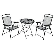 4.5 out of 5 stars with 119 ratings. Outdoor Bistro Set With Folding Chairs Black Iron Frame Vingli 3 Pieces Garden Patio Mosaic Table Bistro Sets Patio Furniture Sets Fcteutonia05 De