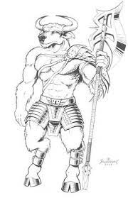 He was born to queen pasiphae of crete. Minotaur Coloring Pages For Kids Pietercabe