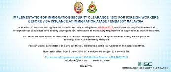 Issuing of passports and travel documents to. Foreign Workers