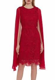 Little Black Dress Gina Bacconi Red Sansa Lace Dress In 2020 Lace Dress Lace Party Dresses Dresses