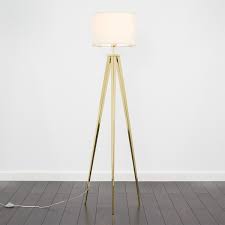 Nero Gold Tripod Floor Lamp Cream Shade Tripod Floor Lamps Floor Standing Lamps Gold Tripod Floor Lamp