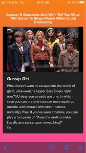 What tv show should you binge watch? Quarantine Quiz What 2000s Tv Series Should You Binge Watch