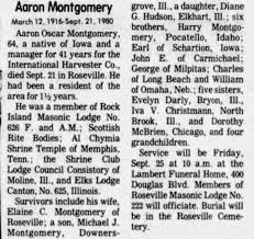 Obituary for Aaron Oscar Montgomery (Aged 64)