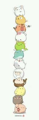 Today we'll learn how to draw 4 easy kawaii animals: Pin By Marianna Franciosa On Cartoons Cute Doodles Kawaii Animals Cute Animal Drawings