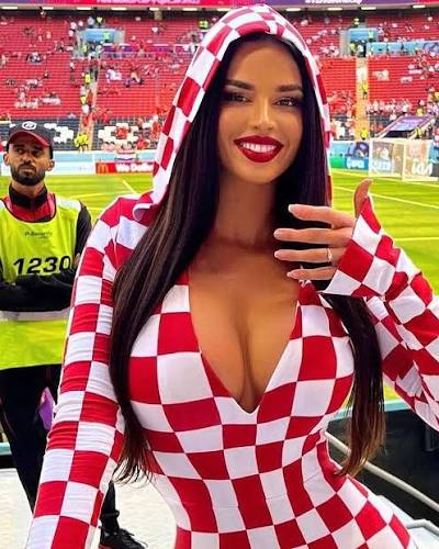 The other side of the Croatians in the World Cup The Former Miss Croatia,  Ivana Knoll 🇭🇷🇭🇷🇭🇷 🇭🇷