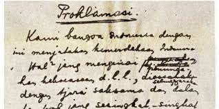 Teks ini ditulis tangan oleh soekarno dan diketik oleh sayuti melik. Kisah Naskah Proklamasi Ri Yang Nyaris Dibuang Ke Tempat Sampah Merdeka Com