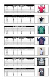 Y F Youth Revival T Shirt Size Chart Help Support
