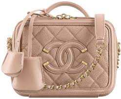 Chanel vintage black caviar vanity cosmetics case box shoulder bag 24k ghw 63278. Chanel Cc Filigree Vanity Case Bag Has Returned For Spring Summer 2017 Collection Bragmybag