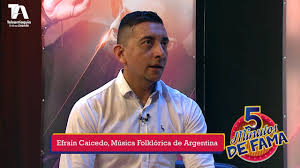 5 Minutos de Fama, Efraín Caicedo, Música Folklórica de Argentina