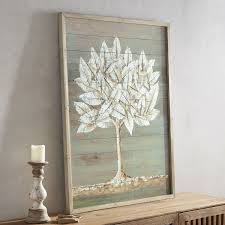Made in the usa, this rectangular unframed piece is crafted by printing on natural pine wood, and should be hung horizontally. Foiled Tree Wall Decor Pier 1 Imports Metal Tree Wall Art Metal Tree Tree Wall Art