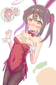 ribbon, onii-chan wa oshimai!, red leotard, oyama mahiro (cosplay), fake  animal ears - Anime R34