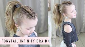 Ponytail Infinity Braid By Sweethearts Hair Youtube Infinity Braid Braided Hairstyles Girl Hair Dos