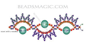 Free beading patterns for beginners. Free Pattern For Beaded Bracelet Peles Beads Magic