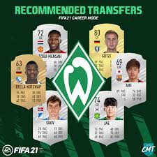 Join the discussion or compare with others! Fifacmtips On Twitter Fifa21 Career Mode Recommended Transfers Werder Bremen My First Career Mode In The Next Fifa Will Be With Werderbremen En I Think A Very Talented Attack And A