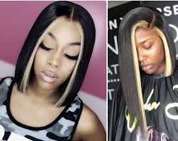 Messy face framing blonde bob. Blunt Cut Middle Part Bob With Closure Off 60 Medpharmres Com