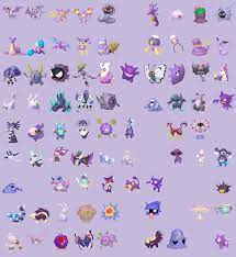 Pokémon morados en la imagen