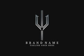 Silver Trident Logo Trident Logo Branding Design Logo Logos