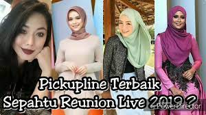 Saksikan program sepahtu reunion live 2019 yang akan bersama anda selama 20 episod bermula 25 januari ini. Pickup Line Sepahtu Reunion Live 2019 Youtube