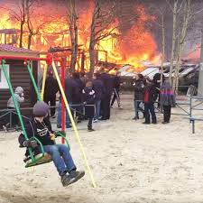 Create Comics Meme A Boy On A Swing Fire A Boy On A Swing Against The Fire Noyabrsk Swinging On A Swing Next To A Burning House Comics Meme Arsenal Com