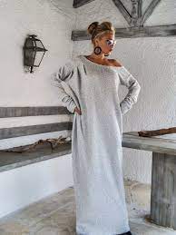 Winter Women Dress Long Kaftan Dress Wool Dress Long Sleeve Dress Plus Size Winter Dress Maxi Dress By Synthia Couture 35159 Maxi Dress Winter Fashion White Maxi Dresses