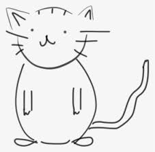 780x1024nime drawing for kids simple cat drawing for kids how to draw. Black And White Cat Sketch Hd Png Download Transparent Png Image Pngitem