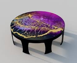 Bar top epoxy resin clear table coating. 3d Model Round Metal Table With Epoxy Resin Top Cgtrader