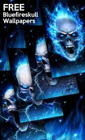 Tengkorak tech masa depan wallpaper hidup 1 1 2 unduh apk wallpaper keren 3d bergerak 31 pictures Api Biru Tengkorak Wallpaper Hidup For Android Apk Download