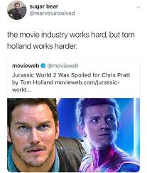 Primarily chosen as a location to shoot lighthearted movies like mrs. Pin By Zaku On Nerd Stuff Marvel Funny Marvel Memes Tom Holland